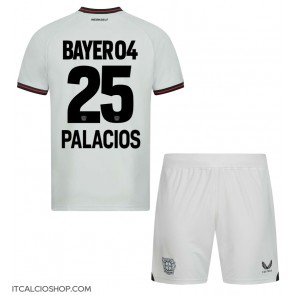 Bayer Leverkusen Exequiel Palacios #25 Seconda Maglia Bambino 2023-24 Manica Corta (+ Pantaloni corti)